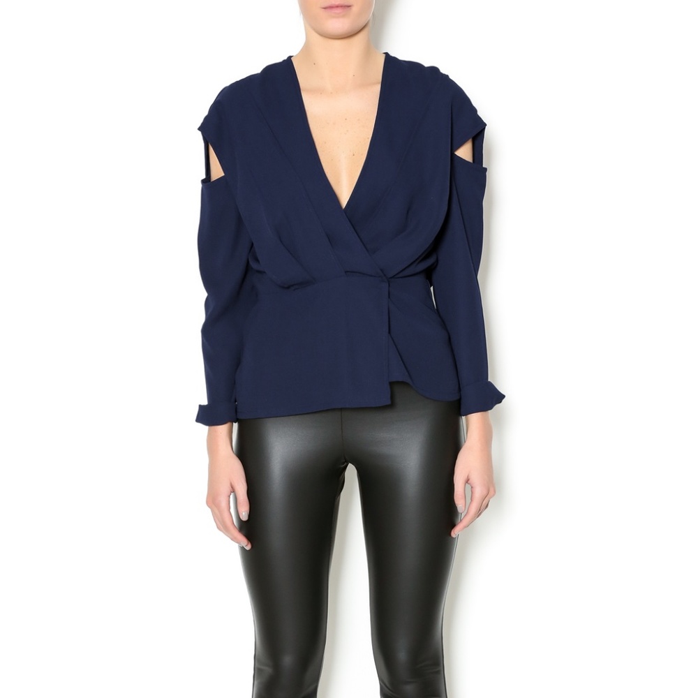 Maurie & Eve Margot Blouse in Navy - Picture 2 of 2